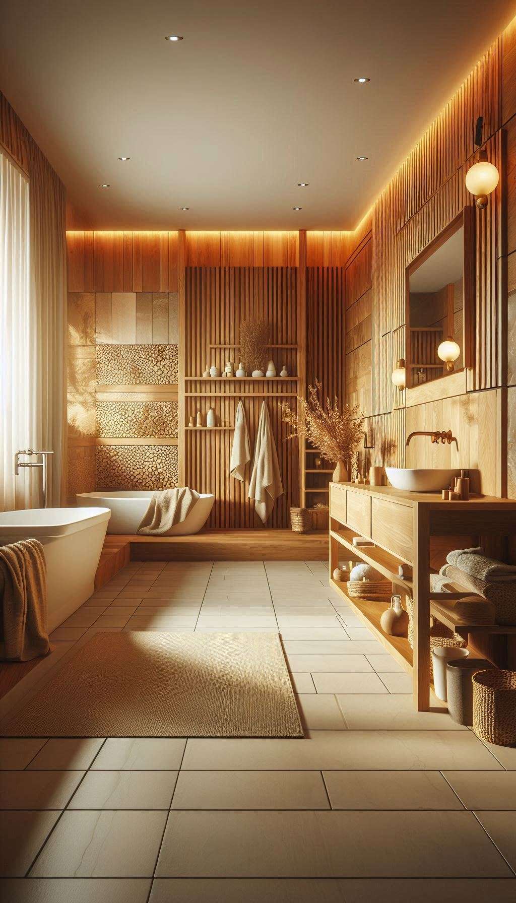 Ahşap Banyo Modelleri