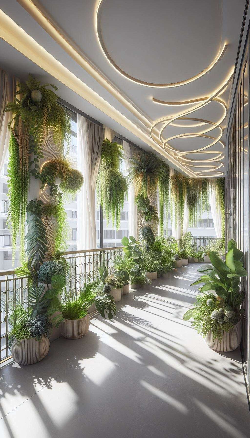 Bitkilerle Canlanan Balkonlar