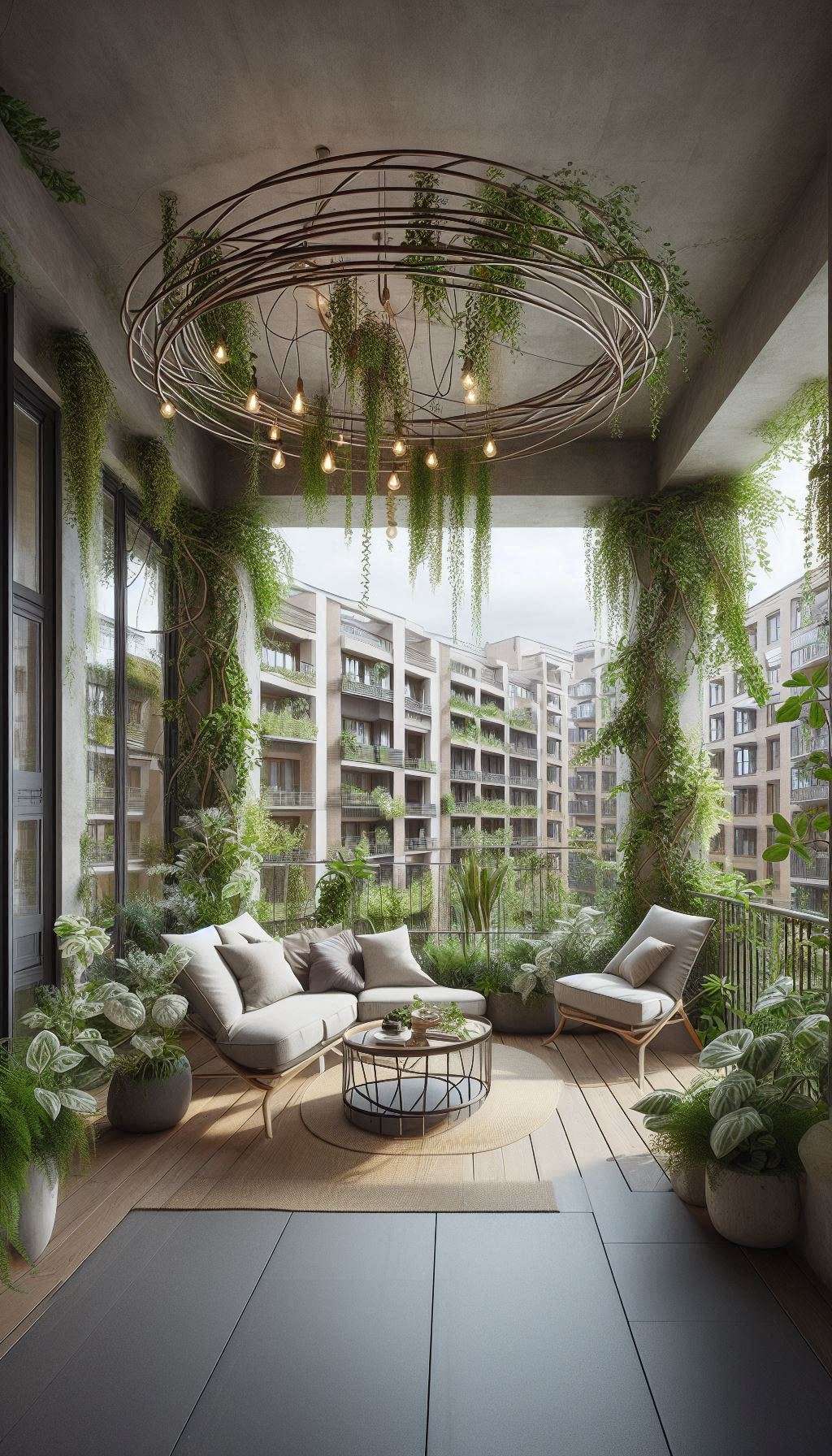 Bitkilerle Canlanan Balkonlar